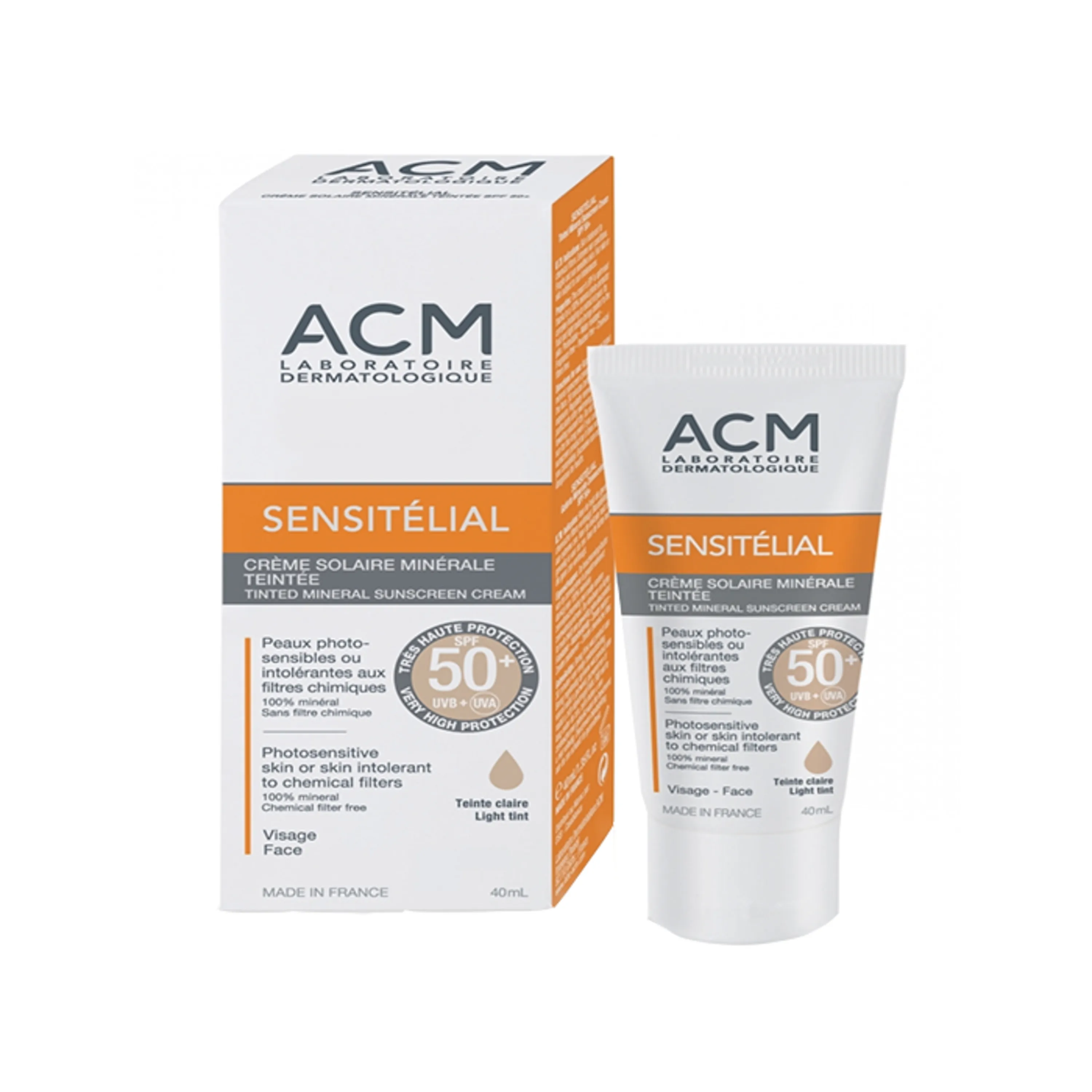 کرم ضد آفتاب رنگی مینرال سن سی تلیال 50 ACM SPF کرم ضد آفتاب رنگی مینرال سن سی تلیال 50 ACM SPF